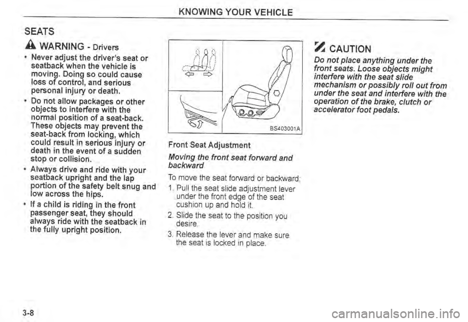 KIA SPECTRA5 2004  Owners Manual 