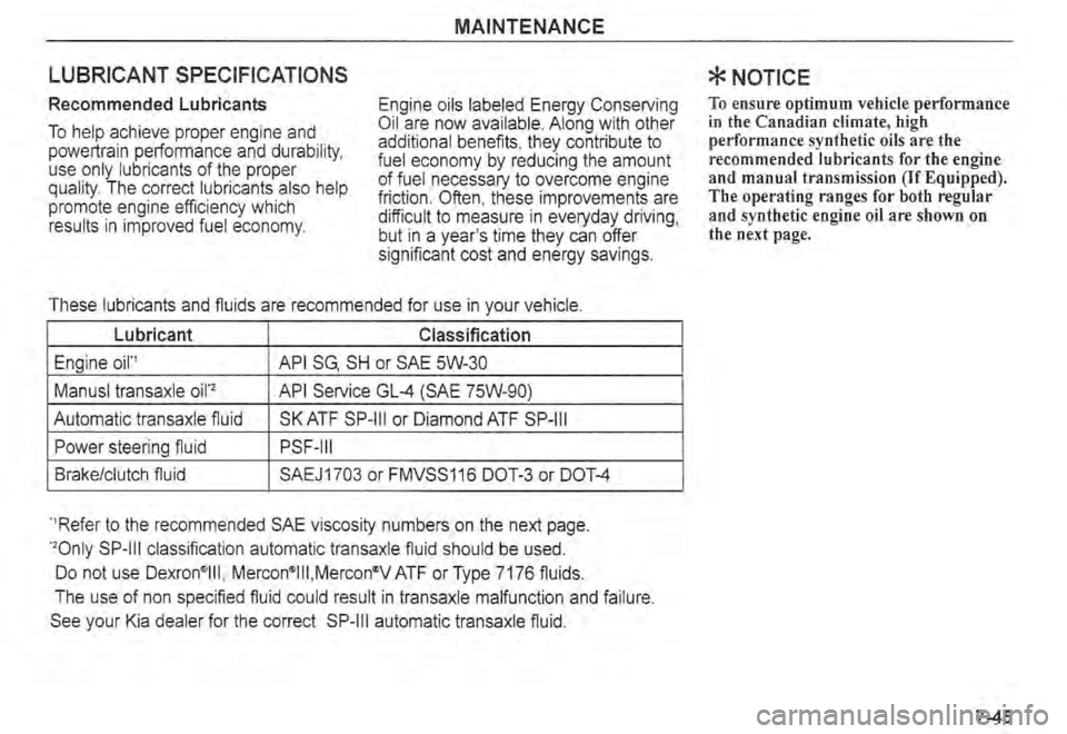 KIA SPECTRA5 2004  Owners Manual 