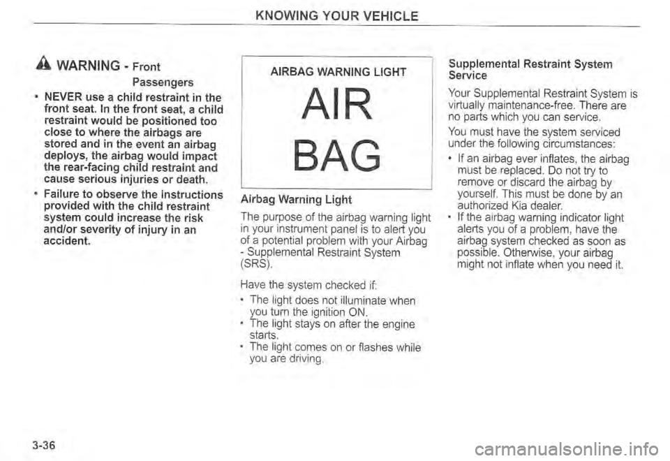 KIA SPECTRA5 2004  Owners Manual 