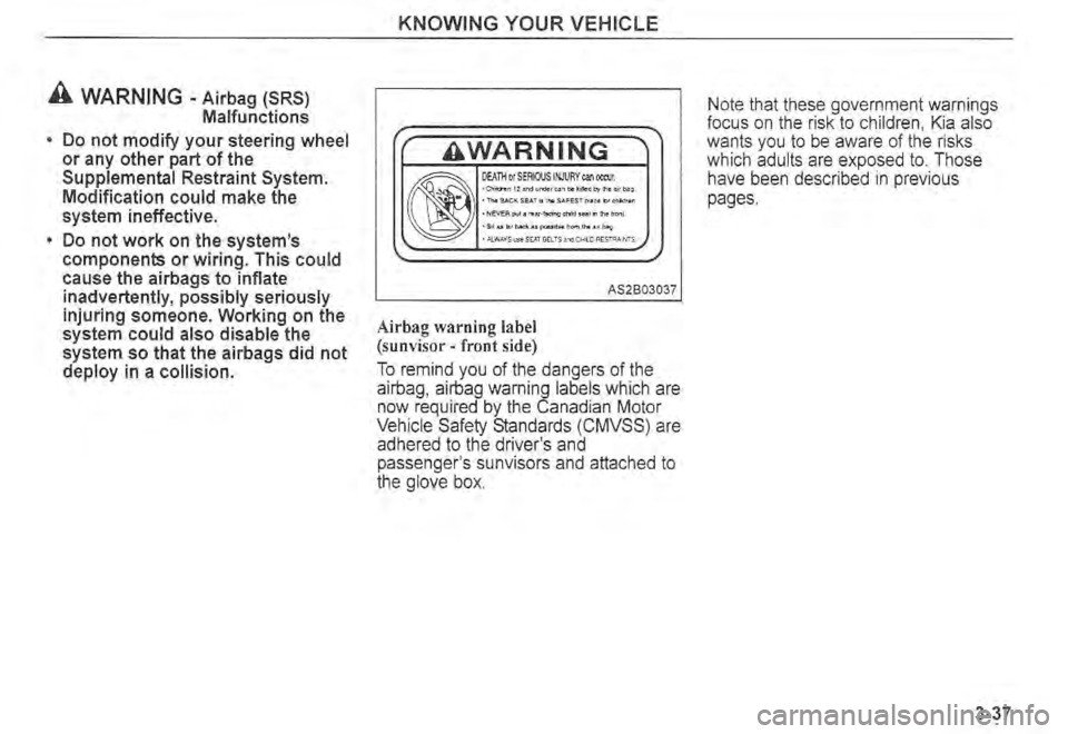 KIA SPECTRA5 2004  Owners Manual 
