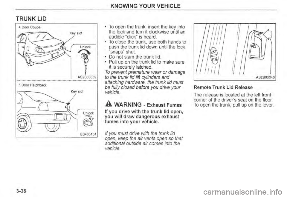 KIA SPECTRA5 2004  Owners Manual 