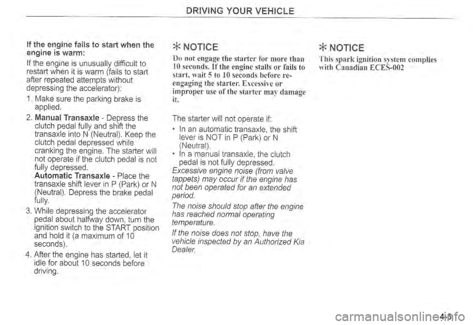 KIA SPECTRA5 2004  Owners Manual 
