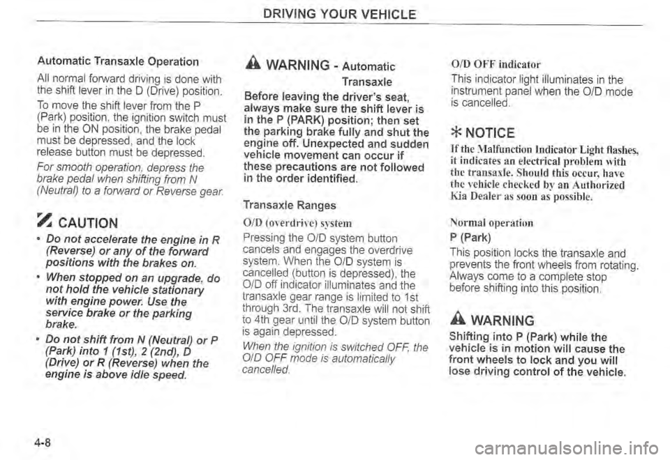 KIA SPECTRA5 2004  Owners Manual 