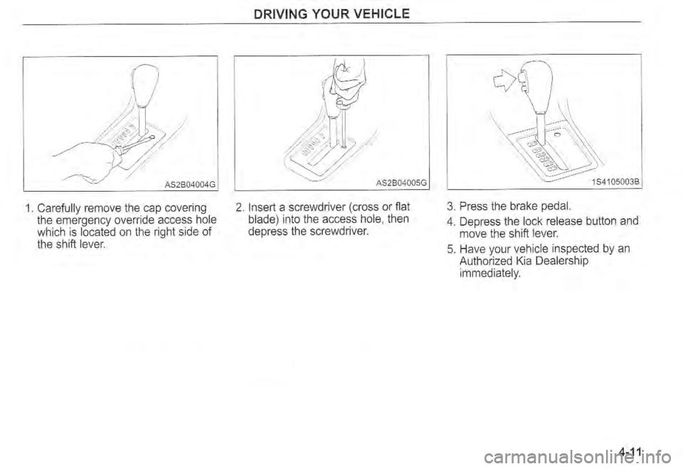 KIA SPECTRA5 2004  Owners Manual 