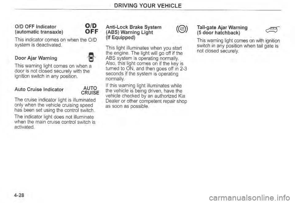 KIA SPECTRA5 2004  Owners Manual 