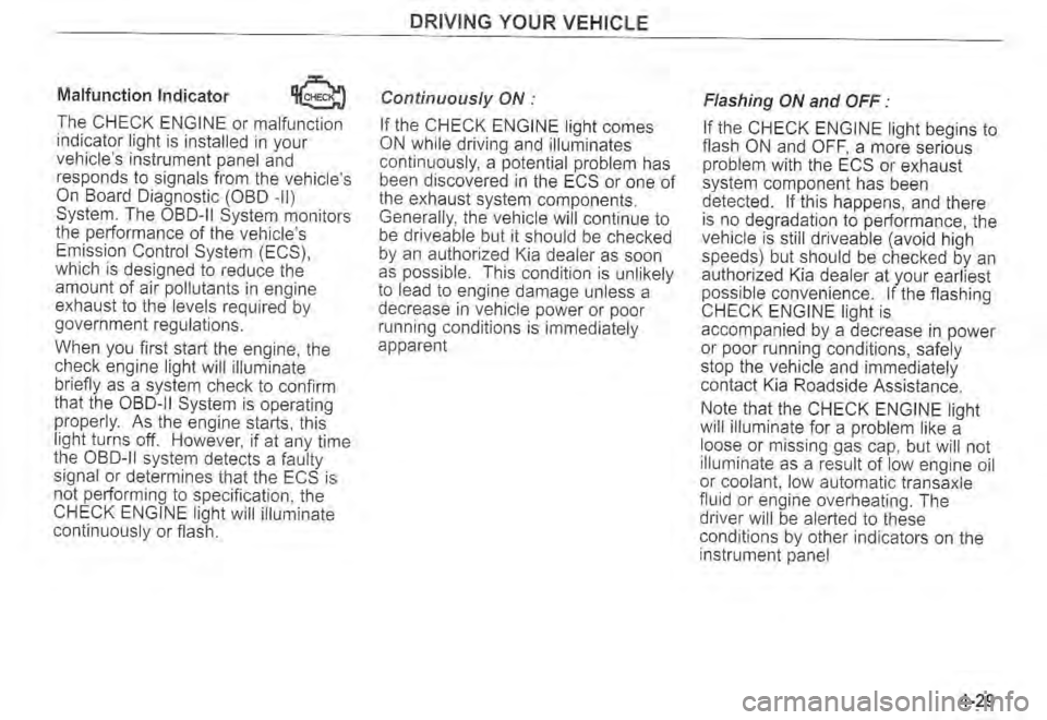 KIA SPECTRA5 2004  Owners Manual 