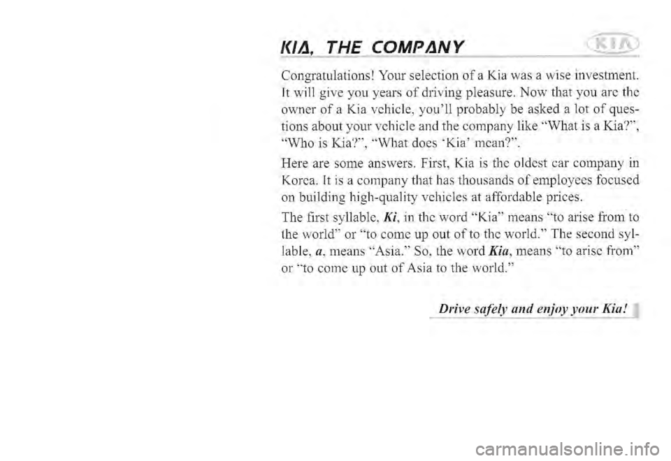 KIA SPECTRA5 2005  Owners Manual 