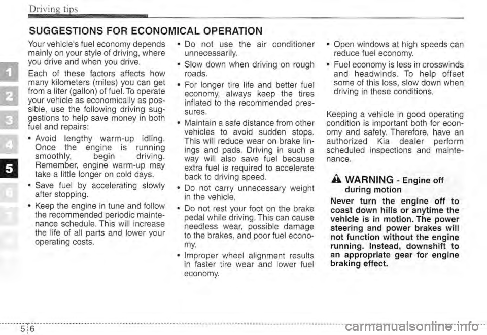 KIA SPECTRA5 2005  Owners Manual 