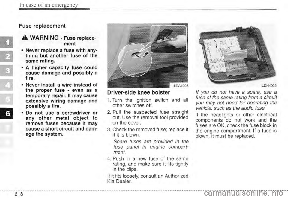 KIA SPECTRA5 2005  Owners Manual 