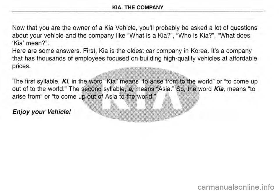 KIA SPECTRA5 2002  Owners Manual 
