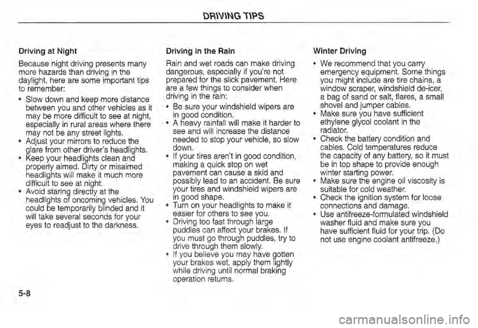 KIA SPECTRA5 2002  Owners Manual 
