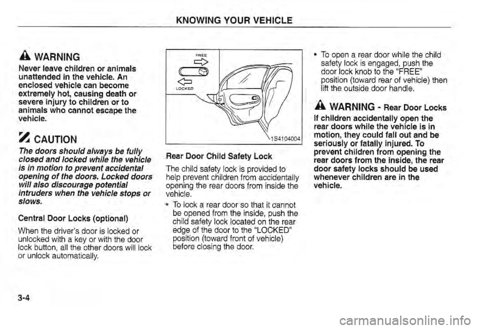 KIA SPECTRA5 2002  Owners Manual 