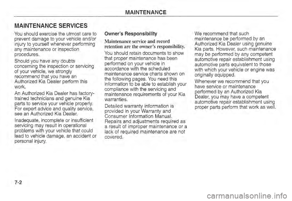 KIA SPECTRA5 2002  Owners Manual 