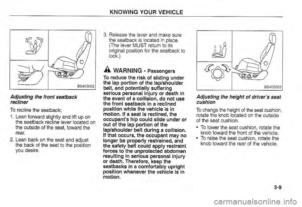 KIA SPECTRA5 2002  Owners Manual 