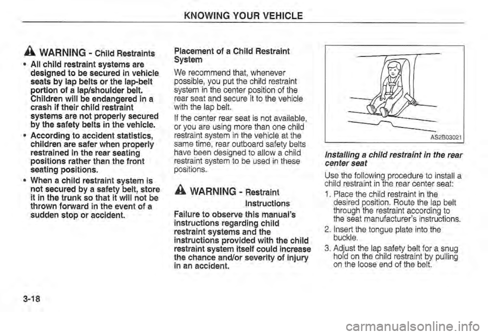 KIA SPECTRA5 2002  Owners Manual 