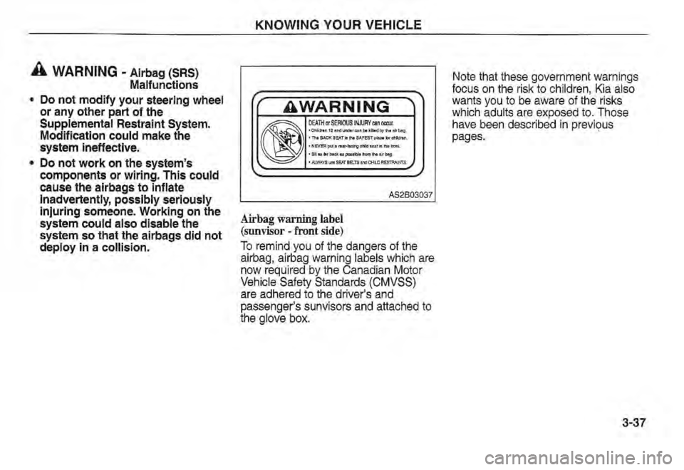 KIA SPECTRA5 2002  Owners Manual 