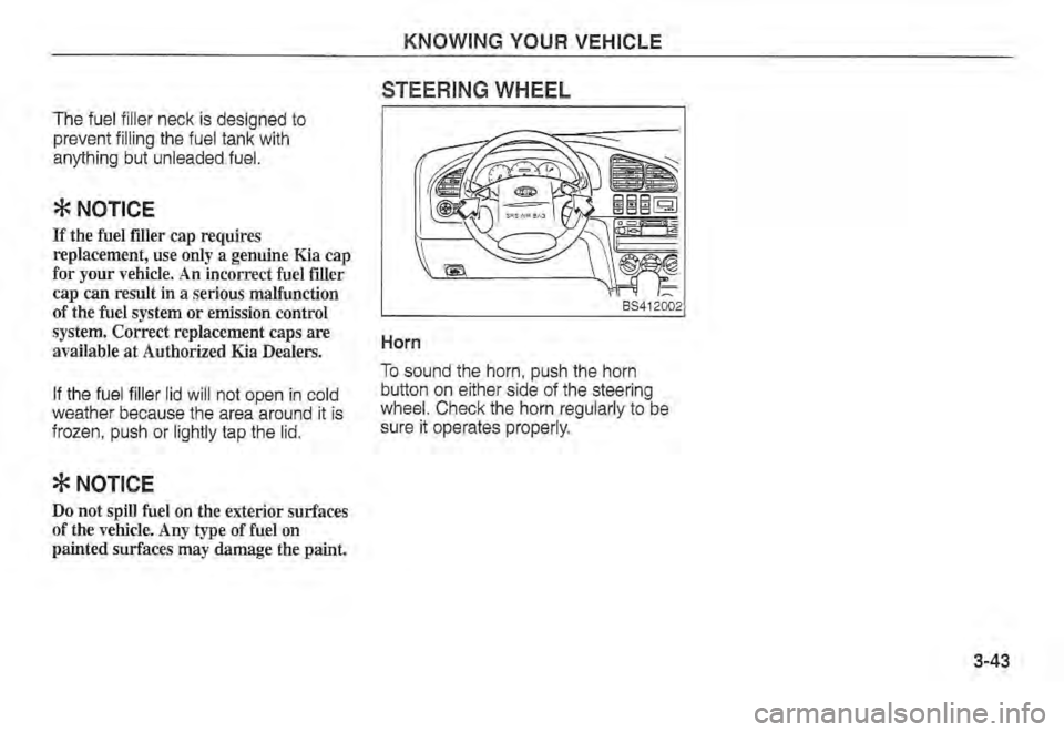 KIA SPECTRA5 2002  Owners Manual 