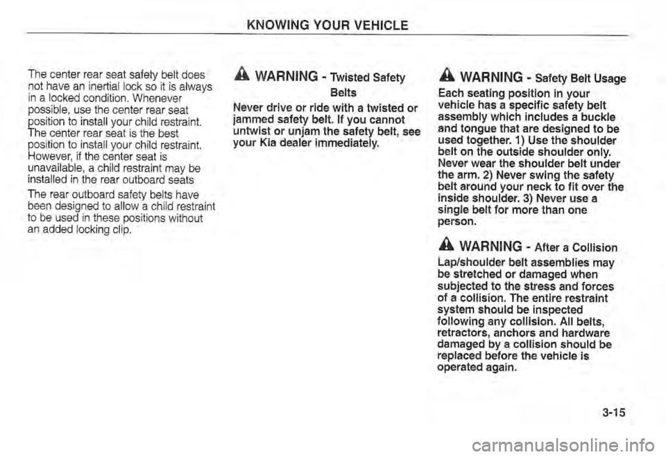 KIA SPECTRA5 2002  Owners Manual 