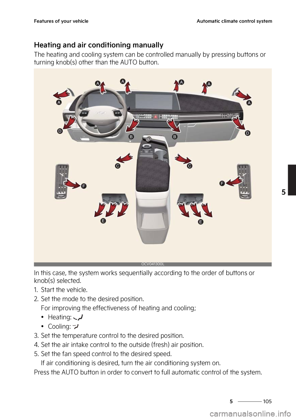 KIA EV6 2023  Owners Manual ���
�
�
��F�B�U�V�S�F�T��P�G��Z�P�V�S��W�F�I�J�D�M�F�"�V�U�P�N�B�U�J�D��D�M�J�N�B�U�F��D�P�O�U�S�P�M��T�Z�T�U�F�N
�)�F�B�U�J�O�H��B�O�E��B�J�S��D�P�O�E�J�U�J�P�O�J�O�H��N�B�O�V�B�M�M�Z