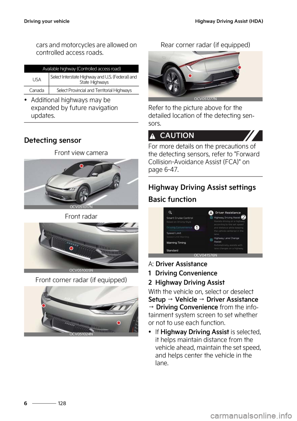 KIA EV6 2023  Owners Manual �%�S�J�W�J�O�H��Z�P�V�S��W�F�I�J�D�M�F
���
�
�)�J�H�I�X�B�Z��%�S�J�W�J�O�H��"�T�T�J�T�U��	�)�%�"�

�D�B�S�T��B�O�E��N�P�U�P�S�D�Z�D�M�F�T��B�S�F��B�M�M�P�X�F�E��P�O�
�D�P�O�U�S�P�M�M�F�