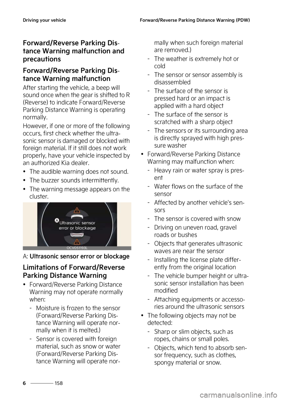 KIA EV6 2023  Owners Manual �%�S�J�W�J�O�H��Z�P�V�S��W�F�I�J�D�M�F
���
�
��P�S�X�B�S�E��3�F�W�F�S�T�F��1�B�S�L�J�O�H��%�J�T�U�B�O�D�F��8�B�S�O�J�O�H��	�1�%�8�

��P�S�X�B�S�E��3�F�W�F�S�T�F��1�B�S�L�J�O�H��%�J�T-
