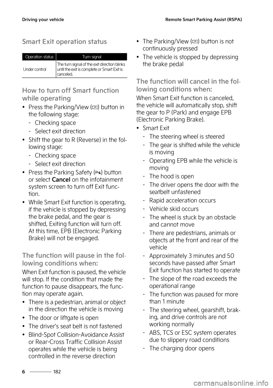 KIA EV6 2023  Owners Manual �%�S�J�W�J�O�H��Z�P�V�S��W�F�I�J�D�M�F
���
�
�3�F�N�P�U�F��4�N�B�S�U��1�B�S�L�J�O�H��"�T�T�J�T�U��	�3�4�1�"�

�4�N�B�S�U��&�Y�J�U��P�Q�F�S�B�U�J�P�O��T�U�B�U�V�T
�)�P�X��U�P��U�V�S�O��