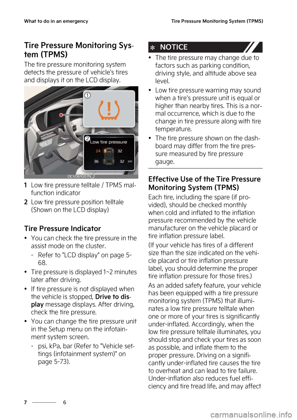 KIA EV6 2023  Owners Manual �8�I�B�U��U�P��E�P��J�O��B�O��F�N�F�S�H�F�O�D�Z
�
�
�5�J�S�F��1�S�F�T�T�V�S�F��.�P�O�J�U�P�S�J�O�H��4�Z�T�U�F�N��	�5�1�.�4�

�5�J�S�F��1�S�F�T�T�V�S�F��.�P�O�J�U�P�S�J�O�H��4�Z�T-
�U�F�N