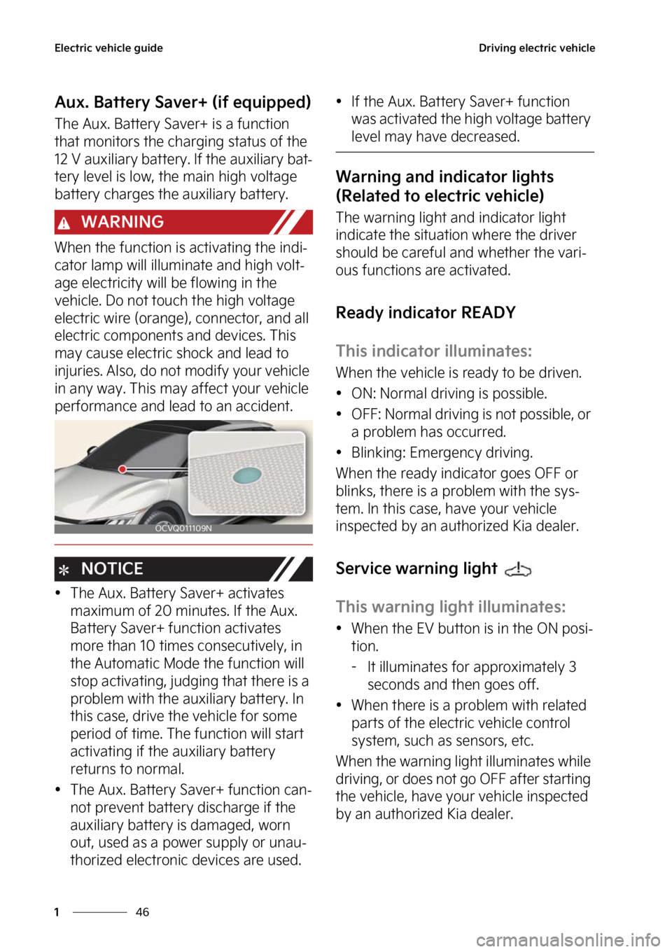 KIA EV6 2023  Owners Manual �&�M�F�D�U�S�J�D��W�F�I�J�D�M�F��H�V�J�E�F
��
�
�%�S�J�W�J�O�H��F�M�F�D�U�S�J�D��W�F�I�J�D�M�F
�"�V�Y���#�B�U�U�F�S�Z��4�B�W�F�S���	�J�G��F�R�V�J�Q�Q�F�E�

�5�I�F��"�V�Y���#�B�U�U�F�S�