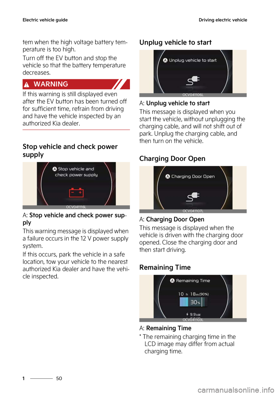 KIA EV6 2023  Owners Manual �&�M�F�D�U�S�J�D��W�F�I�J�D�M�F��H�V�J�E�F
��
�
�%�S�J�W�J�O�H��F�M�F�D�U�S�J�D��W�F�I�J�D�M�F
�U�F�N��X�I�F�O��U�I�F��I�J�H�I��W�P �M�U�B�H�F��C�B�U�U�F�S�Z��U�F�N-
�Q�F�S�B�U�V�S�F��J�