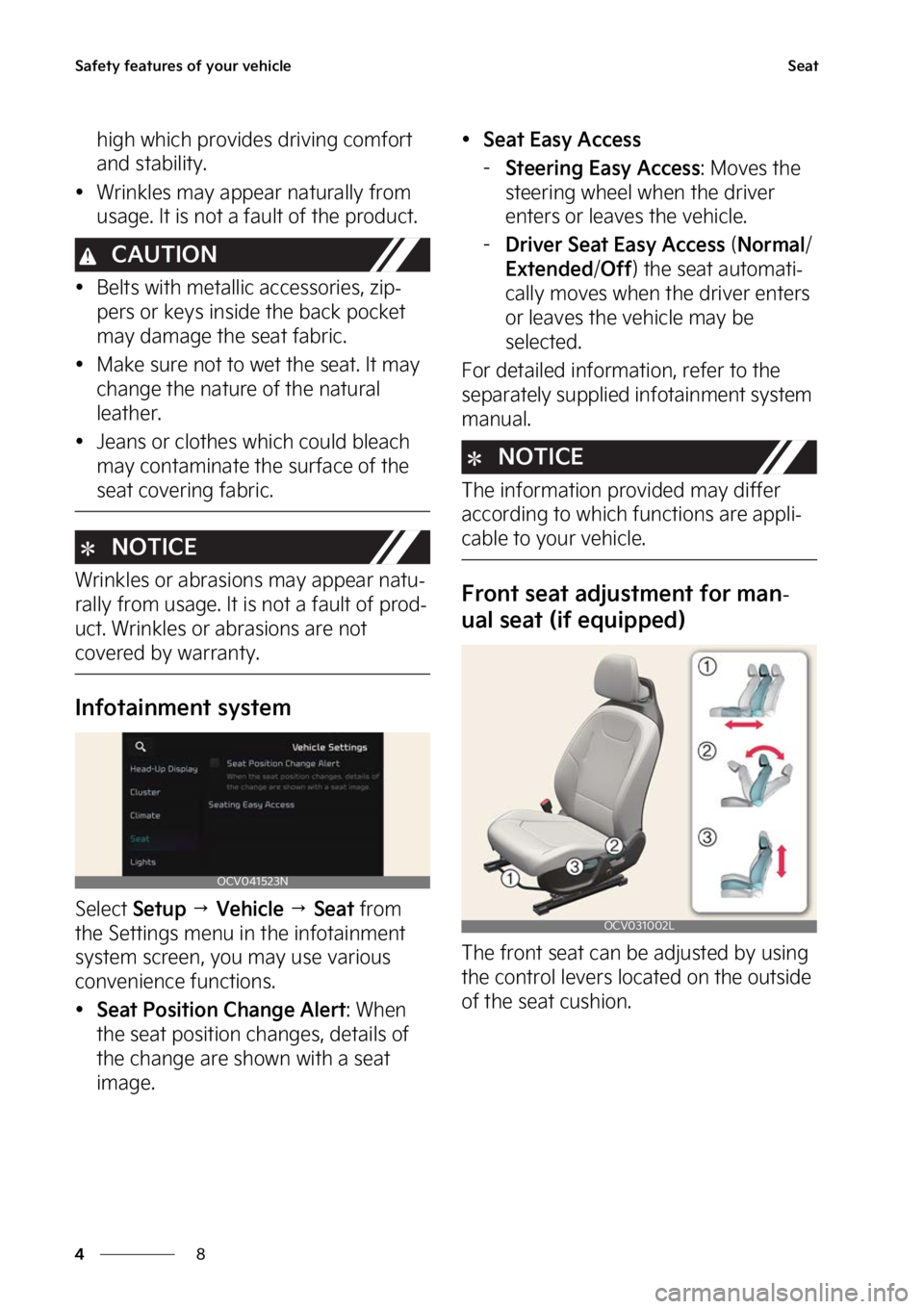 KIA EV6 2023  Owners Manual �4�B�G�F�U�Z��G�F�B�U�V�S�F�T��P�G��Z�P�V�S��W�F�I�J�D�M�F
�
�
�4�F�B�U
�I�J�H�I��X�I�J�D�I��Q�S�P�W�J�E�F�T��E�S�J�W�J�O�H��D�P�N�G�P�S�U�
�B�O�E��T�U�B�C�J�M�J�U�Z�
