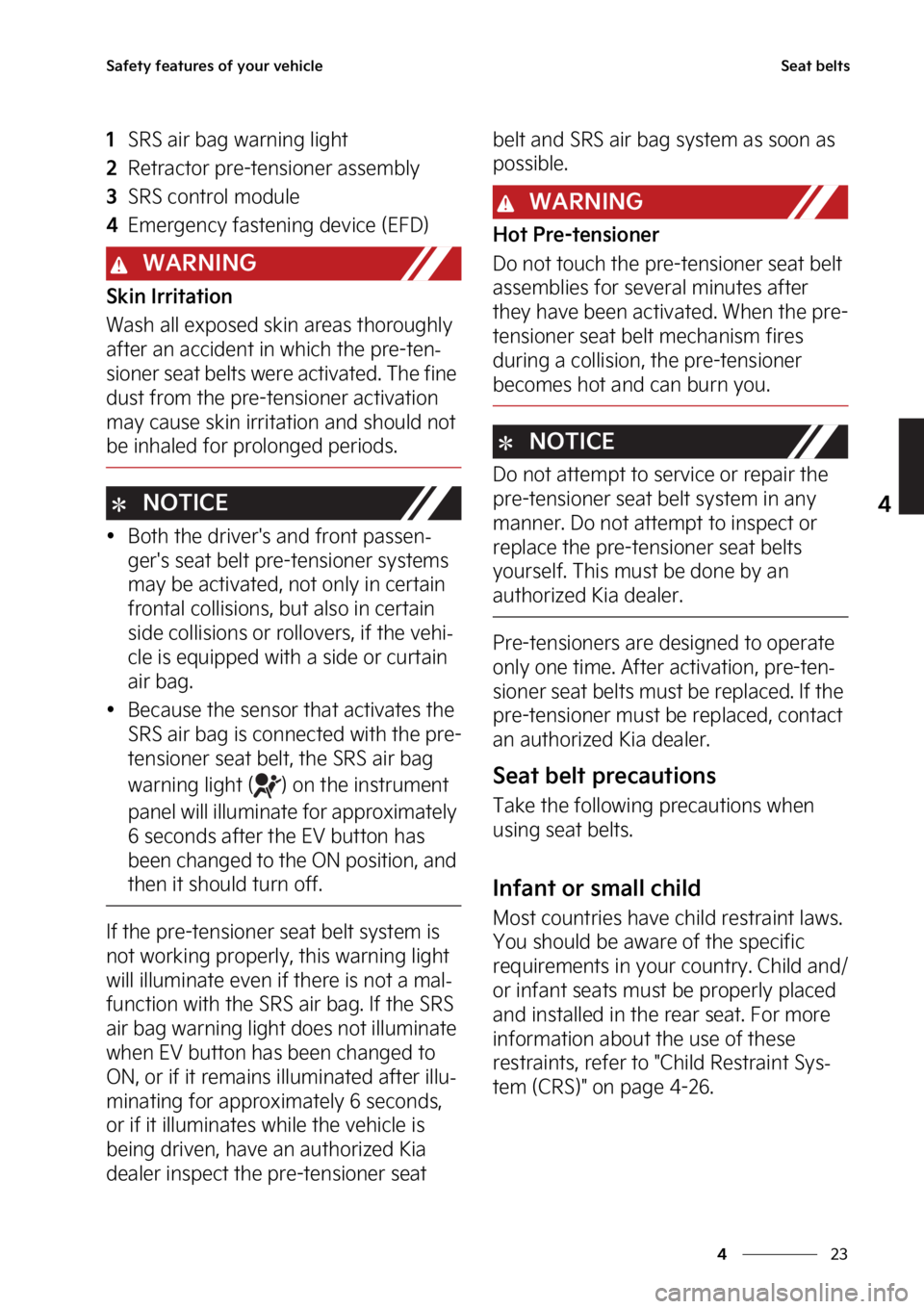 KIA EV6 2023  Owners Manual ��
�
�
�4�B�G�F�U�Z��G�F�B�U�V�S�F�T��P�G��Z�P�V�S��W�F�I�J�D�M�F�4�F�B�U��C�F�M�U�T
���4�3�4��B�J�S��C�B�H��X�B�S�O�J�O�H��M�J�H�I�U
���3�F�U�S�B�D�U�P�S��Q�S�F��U�F�O�T�J�P�O�F�S�