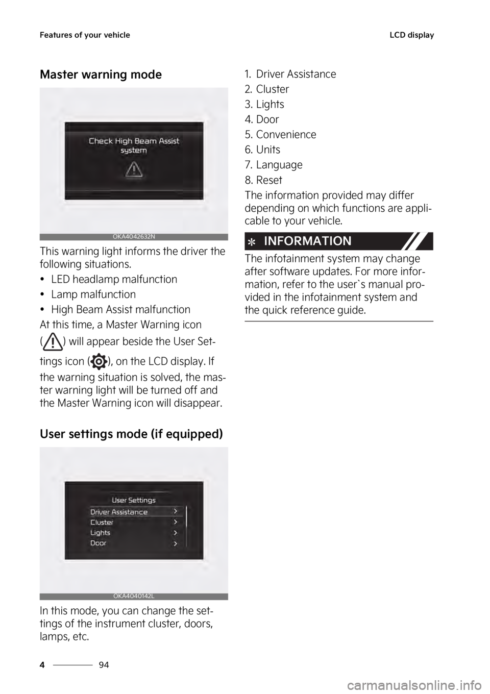 KIA SEDONA 2023  Owners Manual ��F�B�U�V�S�F�T��P�G��Z�P�V�S��W�F�I�J�D�M�F
��
�
�-�$�%��E�J�T�Q�M�B�Z
�.�B�T�U�F�S��X�B�S�O�J�O�H��N�P�E�F
�5�I�J�T��X�B�S�O�J�O�H��M�J�H�I�U��J�O�G�P�S�N�T��U�I�F��E�S�J�W�F�S��U�I�