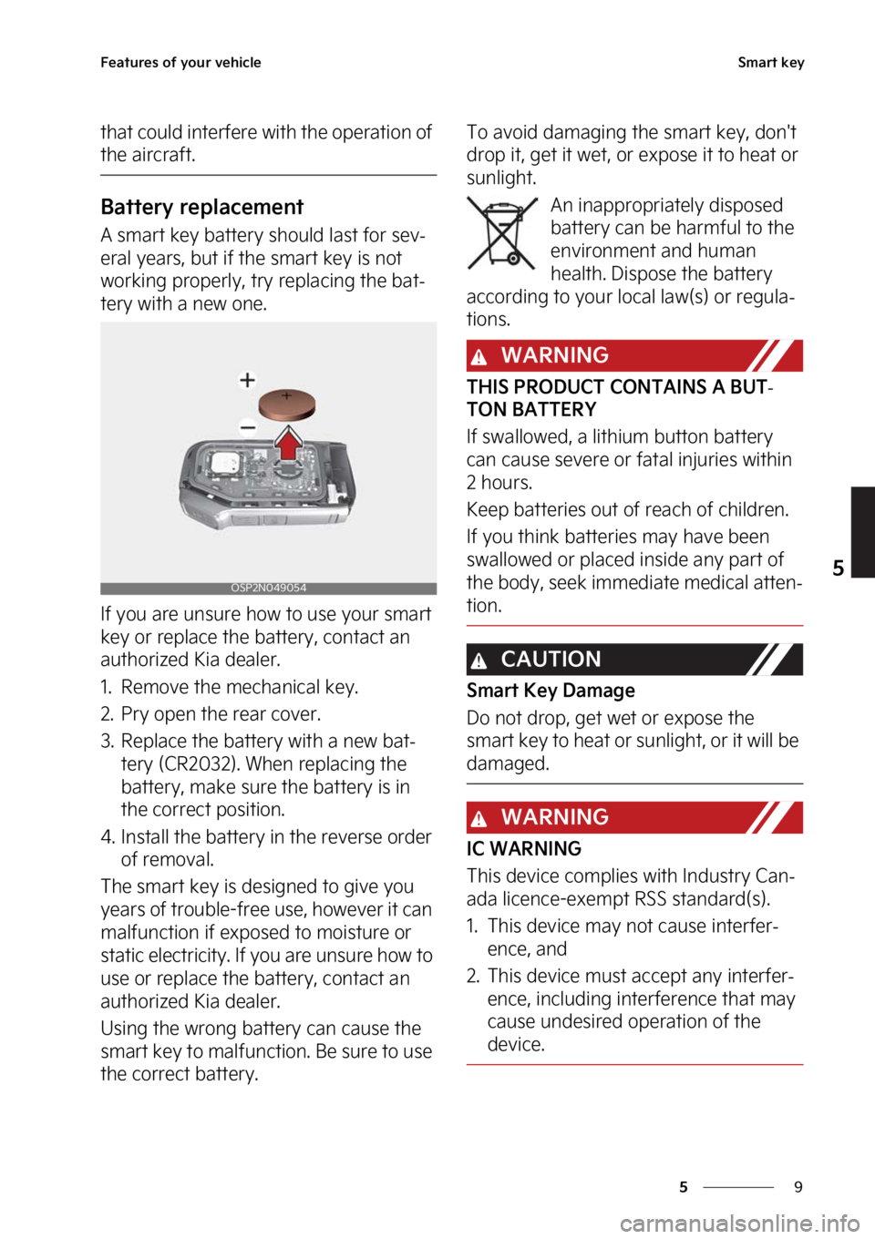 KIA SOUL EV 2023  Owners Manual �
�
�
��F�B�U�V�S�F�T��P�G��Z�P�V�S��W�F�I�J�D�M�F�4�N�B�S�U��L�F�Z
�U�I�B�U��D�P�V�M�E��J�O�U�F�S�G�F�S�F��X�J�U�I��U�I�F��P�Q�F�S�B�U�J�P�O��P�G�
�U�I�F��B�J�S�D�S�B�G�U�
�#�B�U�U�F
