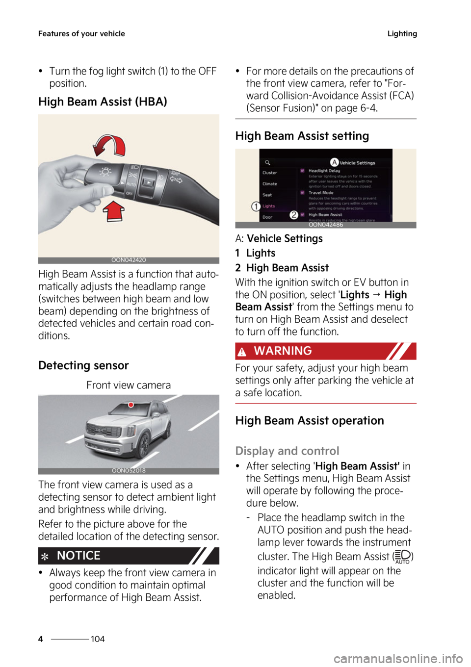KIA TELLURIDE 2023  Owners Manual ��F�B�U�V�S�F�T��P�G��Z�P�V�S��W�F�I�J�D�M�F
���
�
�-�J�H�I�U�J�O�H
