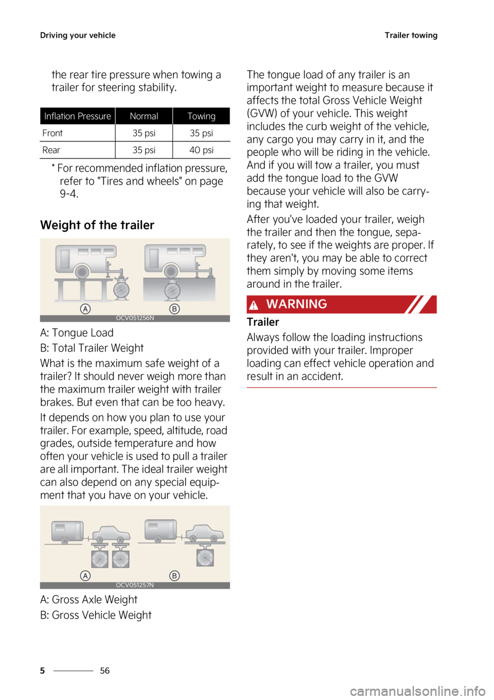 KIA TELLURIDE 2023  Owners Manual �%�S�J�W�J�O�H��Z�P�V�S��W�F�I�J�D�M�F
��
�
�5�S�B�J�M�F�S��U�P�X�J�O�H
�U�I�F��S�F�B�S��U�J�S�F��Q�S�F�T�T�V�S�F��X�I�F�O��U�P�X�J�O�H��B�
�U�S�B�J�M�F�S��G�P�S��T�U�F�F�S�J�O�H��T�U�