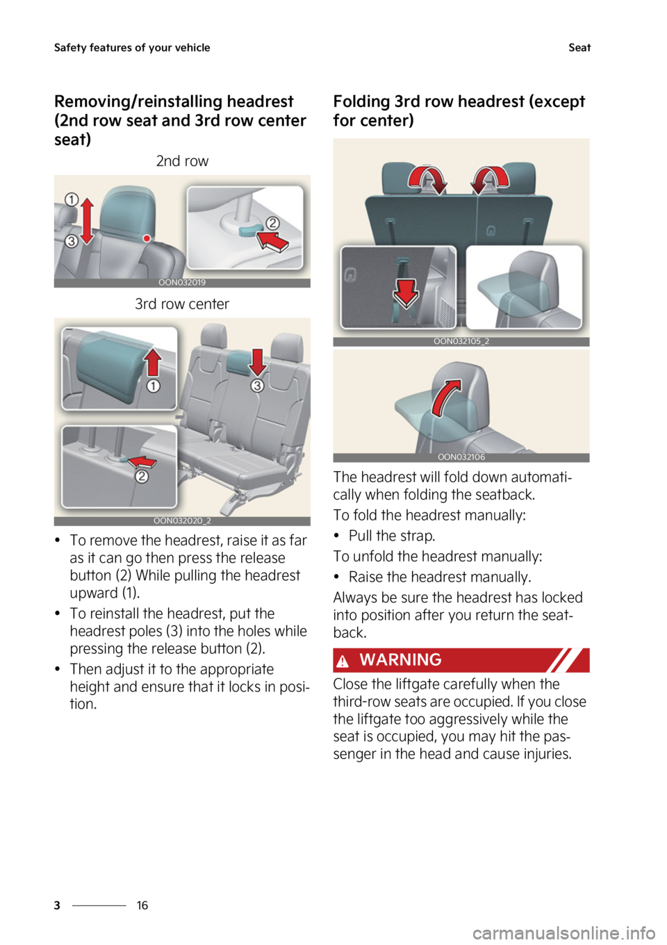 KIA TELLURIDE 2023  Owners Manual �4�B�G�F�U�Z��G�F�B�U�V�S�F�T��P�G��Z�P�V�S��W�F�I�J�D�M�F
��
�
�4�F�B�U
�3�F�N�P�W�J�O�H��S�F�J�O�T�U�B�M�M�J�O�H��I�F�B�E�S�F�T�U�
�	��O�E��S�P�X��T�F�B�U��B�O�E���S�E��S�P�X��D�F�