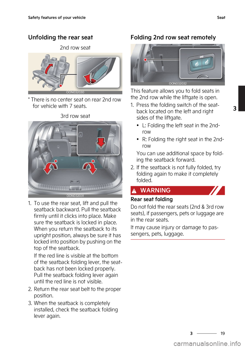 KIA TELLURIDE 2023  Owners Manual ��
�
�
�4�B�G�F�U�Z��G�F�B�U�V�S�F�T��P�G��Z�P�V�S��W�F�I�J�D�M�F�4�F�B�U
�6�O�G�P�M�E�J�O�H��U�I�F��S�F�B�S��T�F�B�U
��O�E��S�P�X��T�F�B�U
���5�I�F�S�F��J�T��O�P��D�F�O�U�F�S��T�F