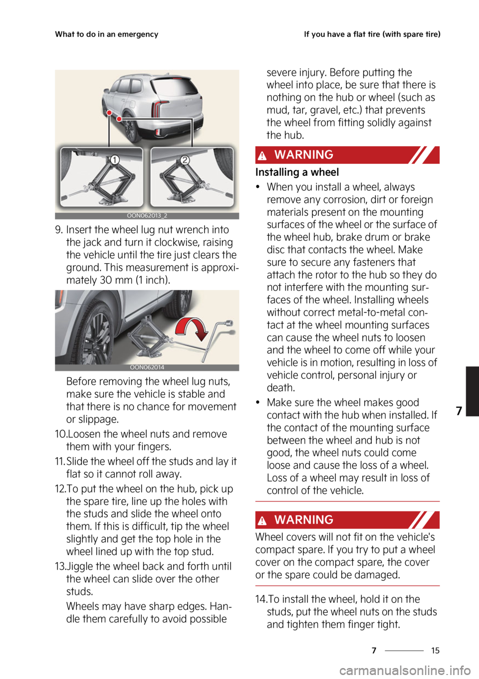 KIA TELLURIDE 2023  Owners Manual ��
�
�
�8�I�B�U��U�P��E�P��J�O��B�O��F�N�F�S�H�F�O�D�Z�*�G��Z�P�V��I�B�W�F��B��G�M�B�U��U�J�S�F��	�X�J�U�I��T�Q�B�S�F��U�J�S�F�

�� �*�O�T�F�S�U��U�I�F��X�I�F�F�M��M�V�H��O�V�U�