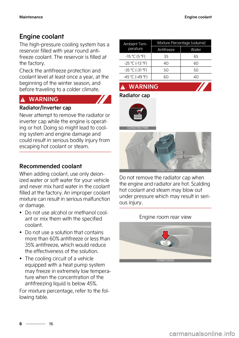 KIA TELLURIDE 2023  Owners Manual �.�B�J�O�U�F�O�B�O�D�F
��
�
�&�O�H�J�O�F��D�P�P�M�B�O�U
�&�O�H�J�O�F��D�P�P�M�B�O�U
�5�I�F��I�J�H�I��Q�S�F�T�T�V�S�F��D �P�P�M�J�O�H��T�Z�T�U�F�N��I�B�T��B�
�S�F�T�F�S�W�P�J�S��G�J�M�M�F�
