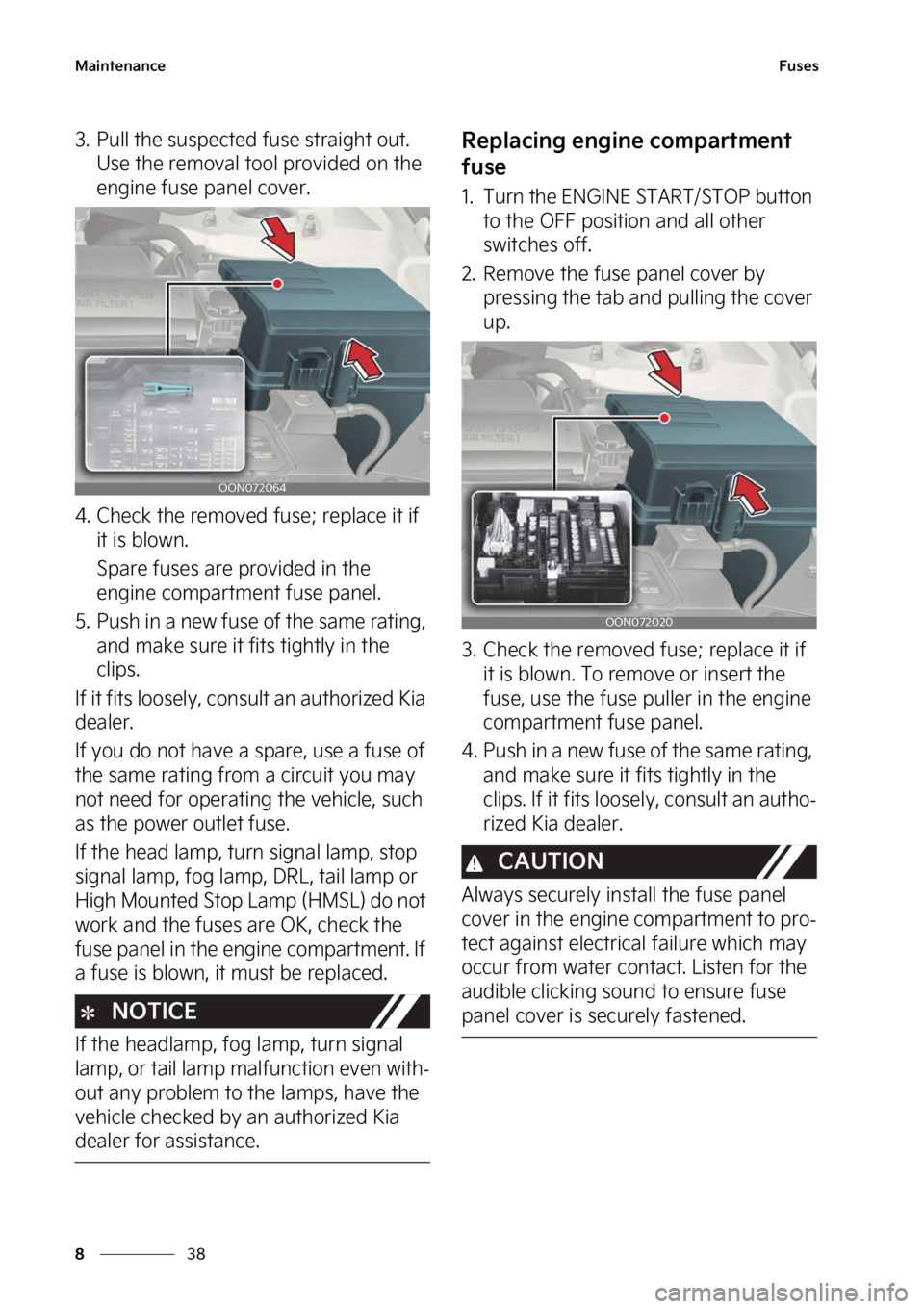KIA TELLURIDE 2023  Owners Manual �.�B�J�O�U�F�O�B�O�D�F
��
�
��V�T�F�T
�� �1�V�M�M��U�I�F��T�V�T�Q�F�D�U�F�E ��G�V�T�F��T�U�S�B�J�H�I�U��P�V�U��
�6�T�F��U�I�F��S�F�N�P�W�B�M��U�P�P�M ��Q�S�P�W�J�E�F�E��P�O��U�I�F�