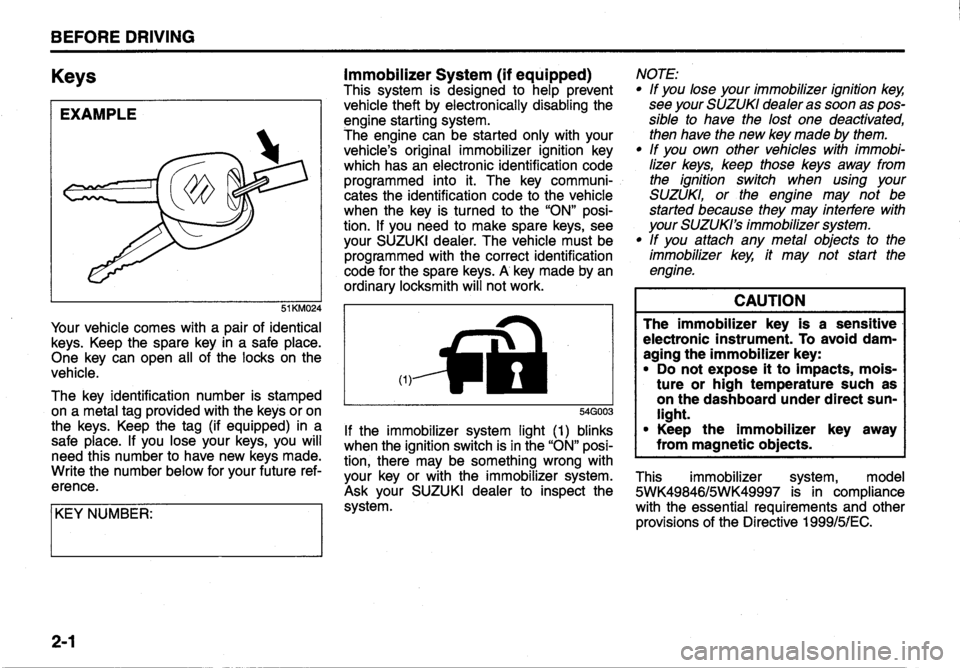 SUZUKI ALTO 2011  Owners Manual 