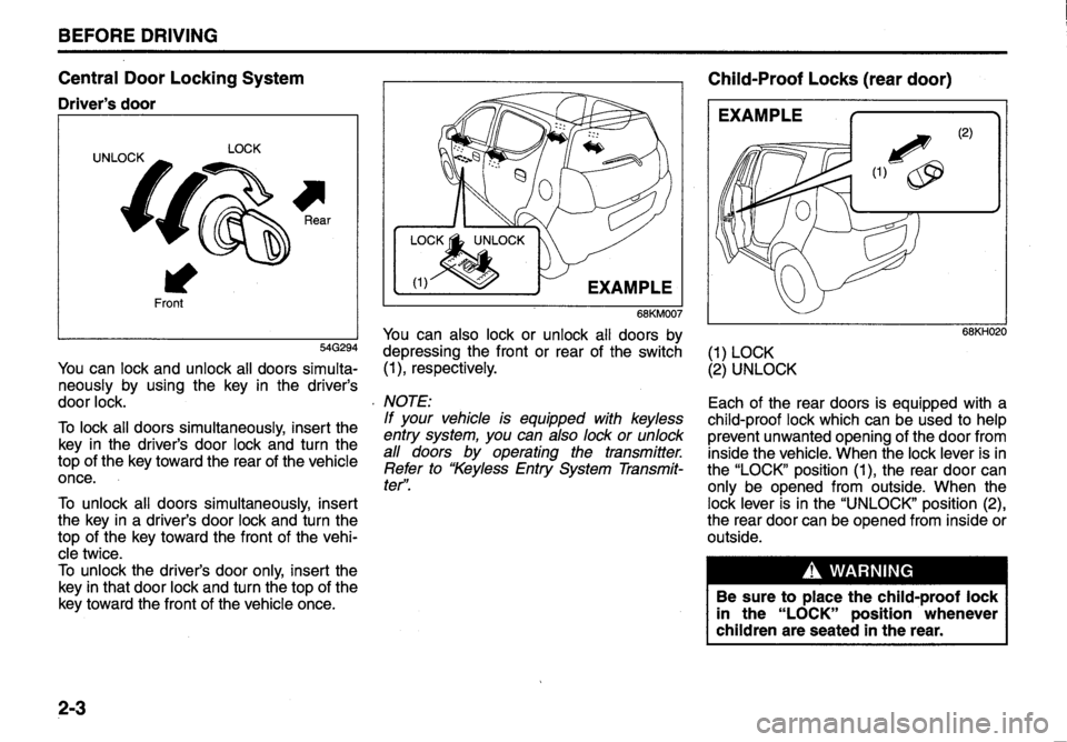 SUZUKI ALTO 2010  Owners Manual 