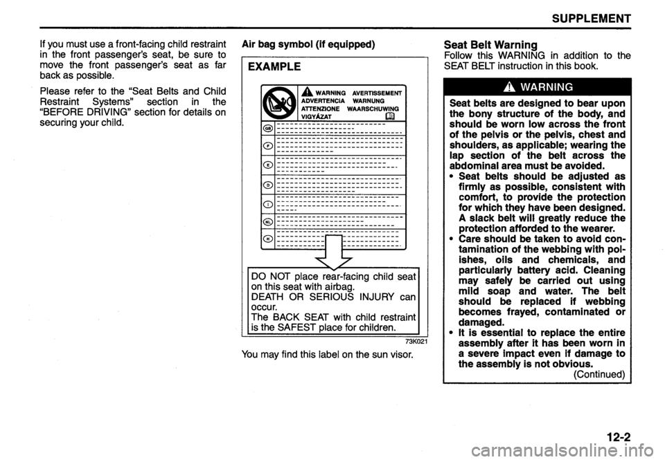 SUZUKI ALTO 2010  Owners Manual 