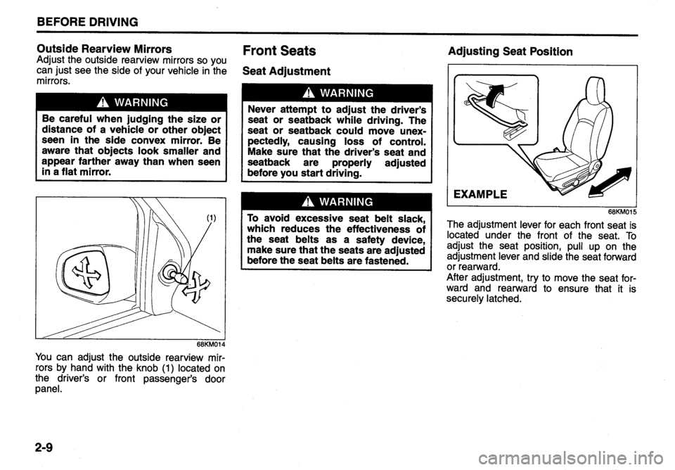 SUZUKI ALTO 2010  Owners Manual 