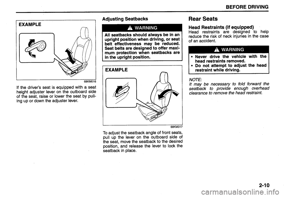 SUZUKI ALTO 2010  Owners Manual 