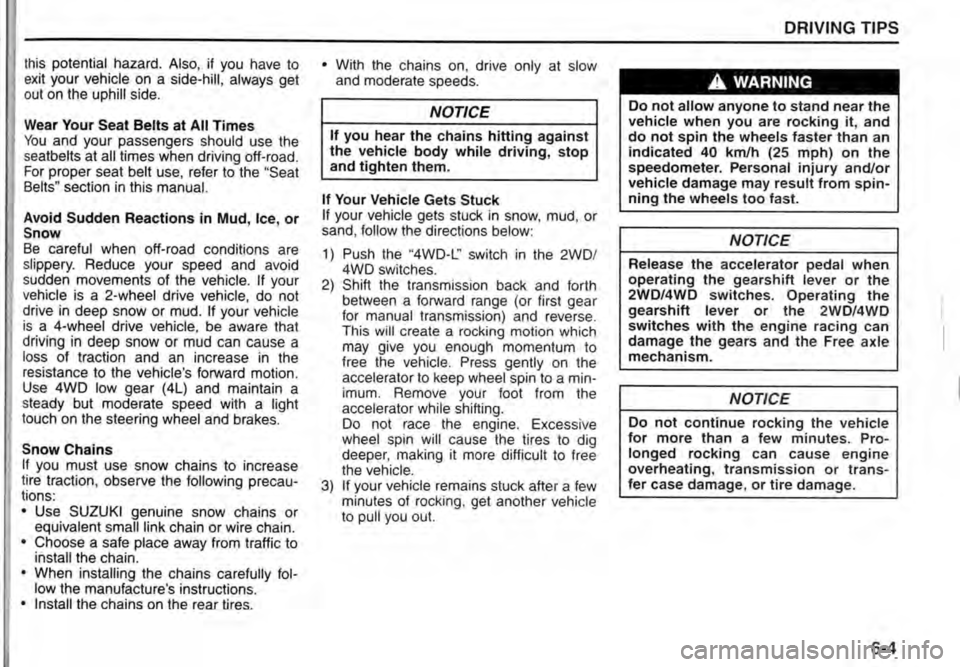 SUZUKI JIMNY 2010  Owners Manual 