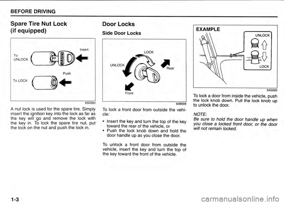 SUZUKI JIMNY 2010  Owners Manual 