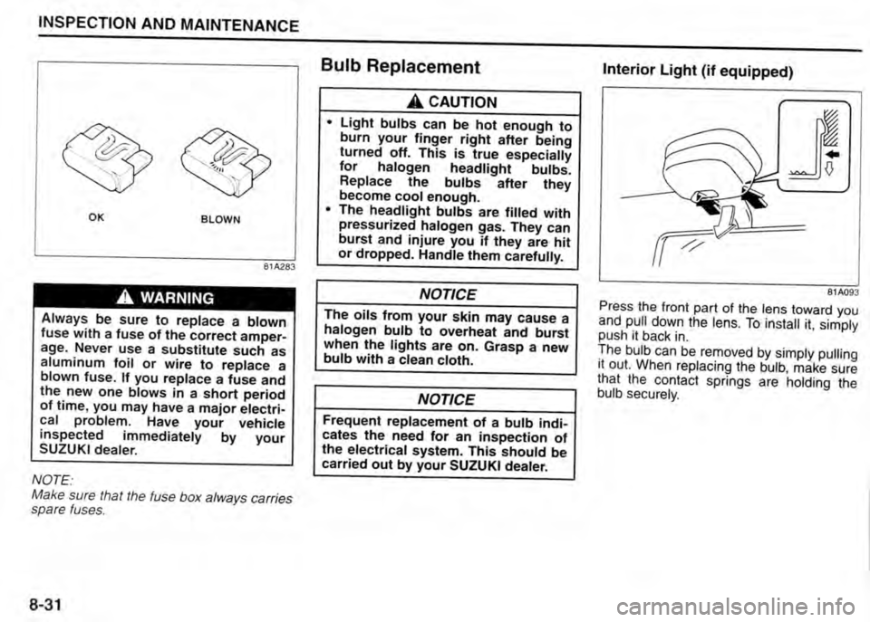 SUZUKI JIMNY 2015  Owners Manual 