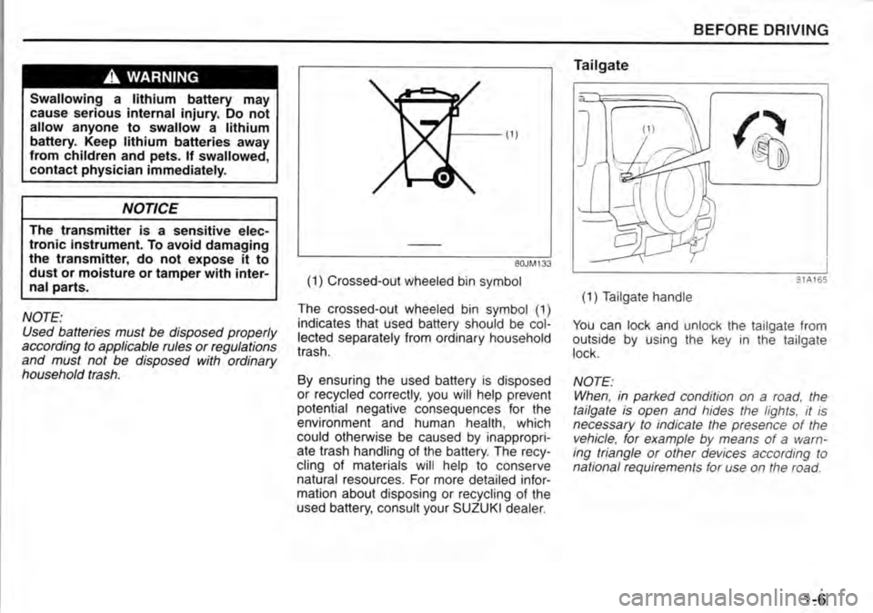 SUZUKI JIMNY 2009  Owners Manual 