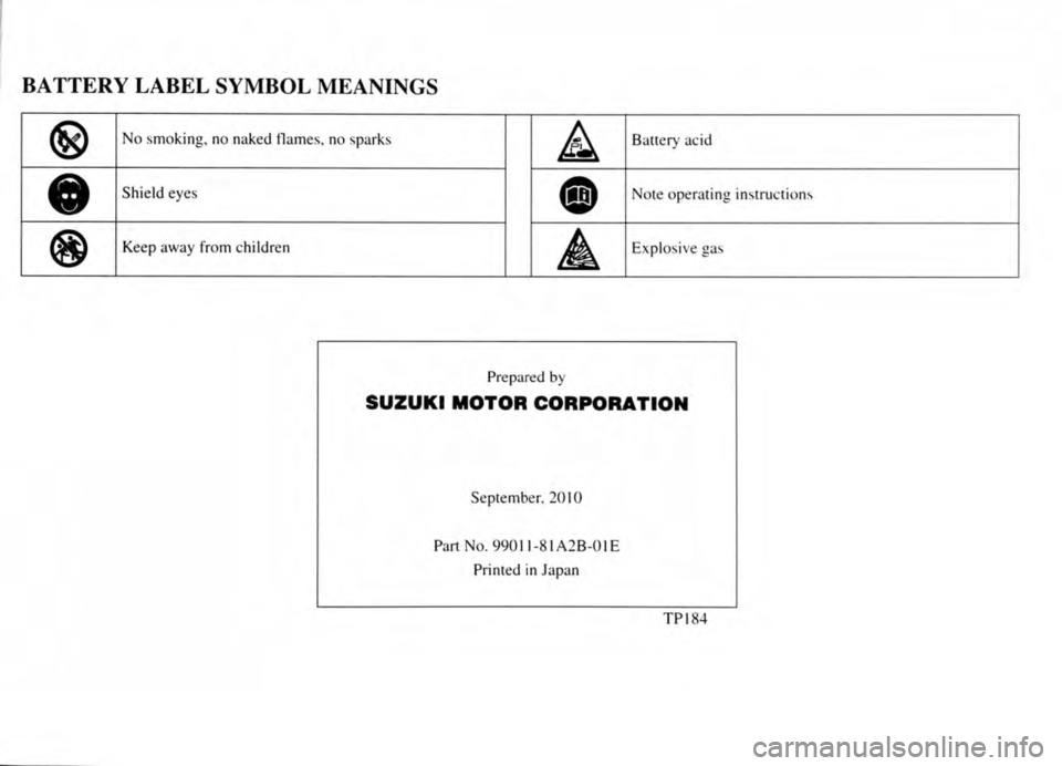 SUZUKI JIMNY 2015  Owners Manual 